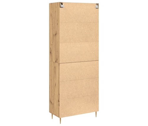 Highboard Artisan Oak 69.5x34x180 cm Madera Elaborada