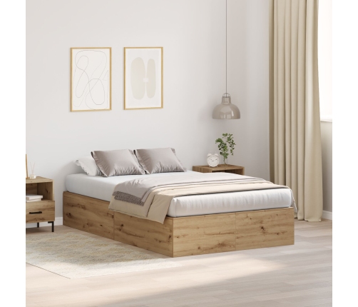 Estructura de Cama de Almacenamiento  de Roble Artisan 120x190 cm