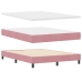 Cama con somier y colchón  Rosa 140x200 cm Terciopelo