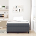 Cama con Box Spring y Colchón Gris Oscuro 120x200 cm Tela de Corduroy