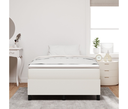 Cama con Base con Colchón Crema 120x200 cm Tela de Corduroy