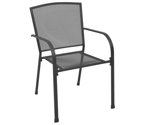 Set de Comedor Jardín de 7 Piezas  Acero Antracita
