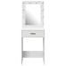 Mesa de Tocador  con Luces LED Blanca 50x41x135 cm