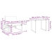 Conjunto de Comedor Jardín de 2 Piezas Silla Individual con Cojines Taupe