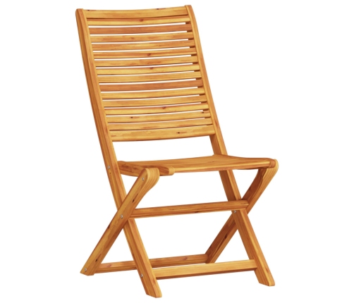 Juego de Bistro Plegable de 3 Piezas en Madera Maciza de Acacia