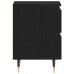 Mesas de Noche 2 pcs Negros de Roble 40x35x50 cm Madera Ingenierizada