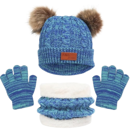 Gorros, bufandas y guantes para niños